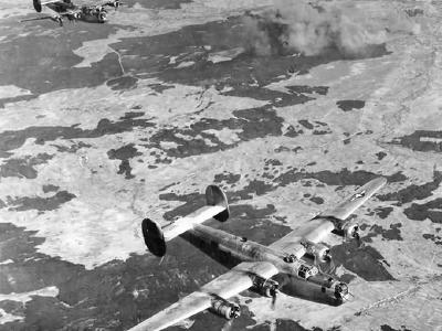 B-24 Liberator over Gmund Austria 1945 2