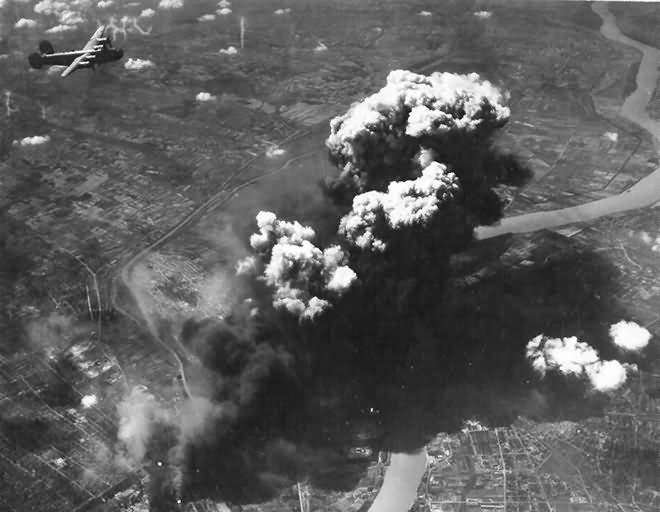 B-24 Liberator over Vienna Austria