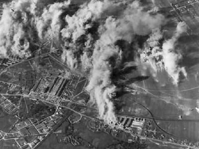 B-24 Liberator over Wiener Neustadt Austria 1944 2