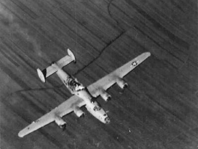 B-24 Liberator over Wiener Neustadt Austria