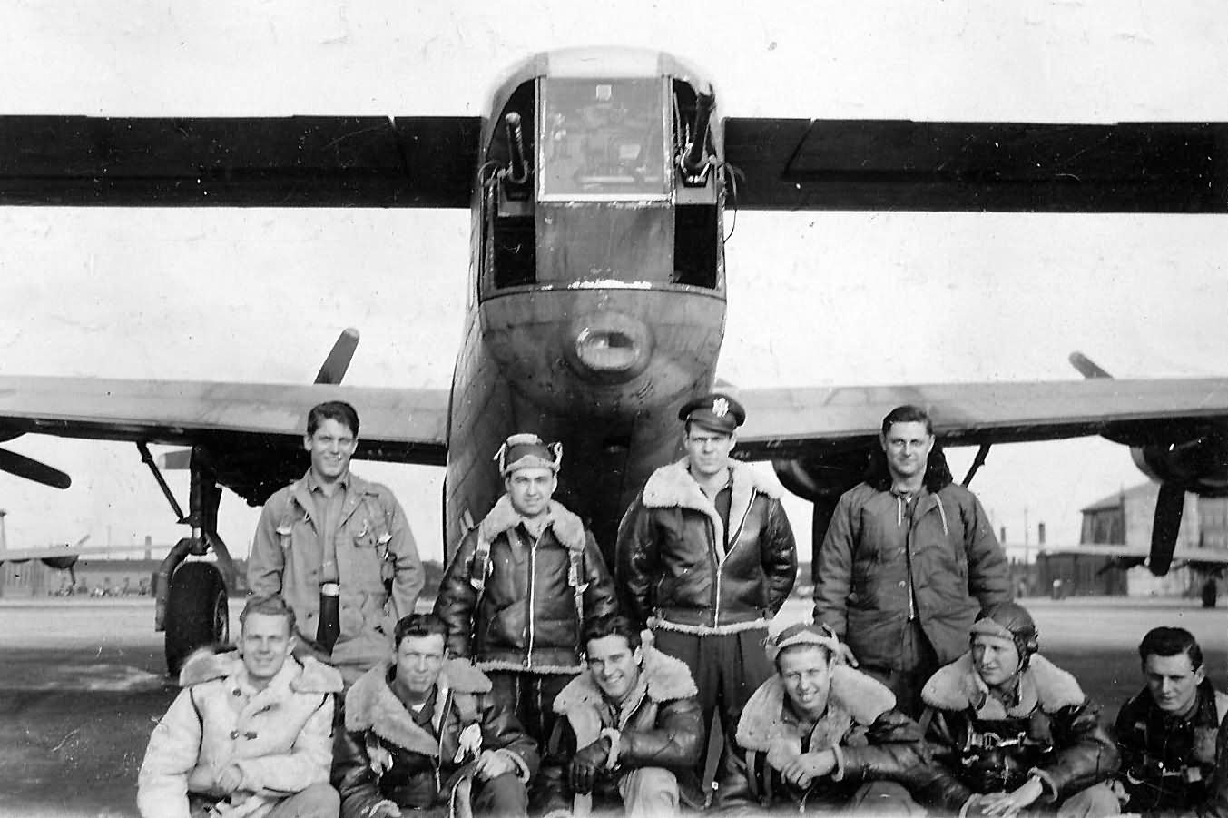 B-24 Tail and crew members Pacific