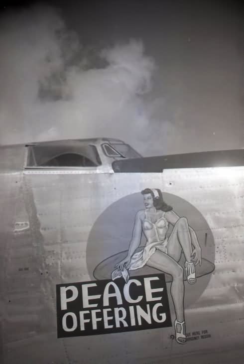 B-24 Liberator Nose Art Peace Offering Okinawa