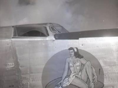 B-24 Liberator Nose Art Peace Offering Okinawa