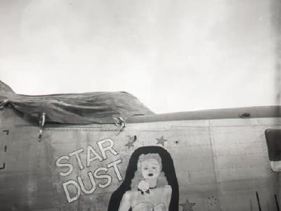 B-24 Bomber Nose Art Star Dust Okinawa 1945 494th Bomb Group 867th Bomb Squadron