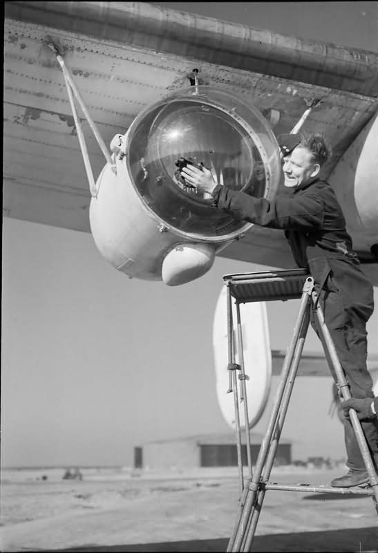 Leigh Light used for spotting U-boats on the surface at night fitted to a Liberator of Coastal Command