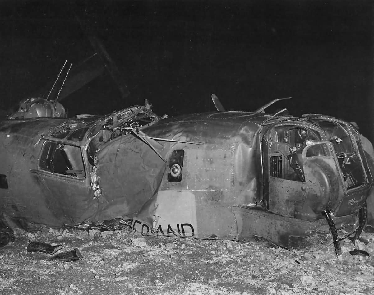 Wreckage of B-24J The Chambermaid 42-100227 of the 38th Squadron 30th BG – Saipan September 1944