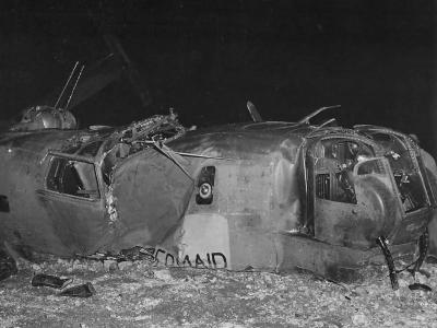 Wreckage of B-24J The Chambermaid 42-100227 of the 38th Squadron 30th BG – Saipan September 1944