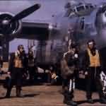 B-24 Liberator pilots color photo