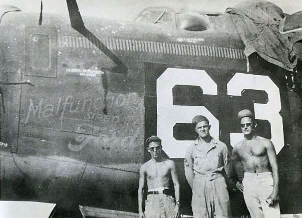 B-24 Liberator nose art Malfunction Sired By Ford 63