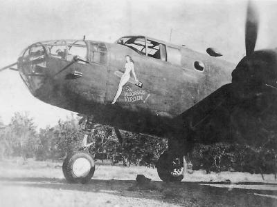 B-25 Mitchell Bomber The Vigorous Virgin Nose Art