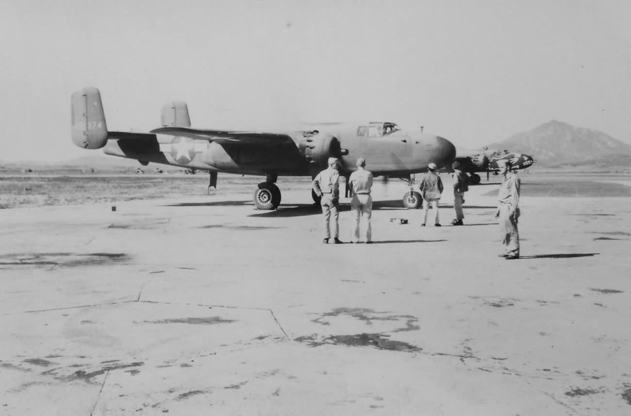 B-25 Mitchell of 345th Bomb Group Air Apaches Bats Outa Hell Nose Art