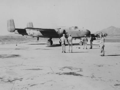 B-25 Mitchell of 345th Bomb Group Air Apaches Bats Outa Hell Nose Art