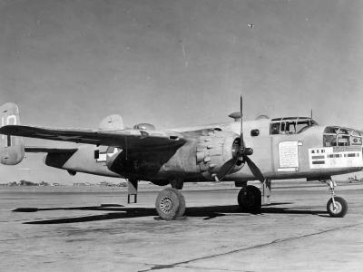 North American B-25D Mitchell 12th BG Earthquakers nose art