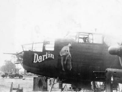 North American B-25 Attack Bomber Darlin nose art