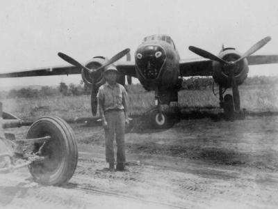 North American B-25 Mitchell Gunship Skull Nose Art PTO