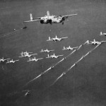 B-25 bombers and ships march 1944