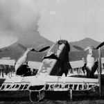 Vesuvius and B-25 Mitchell March 1944