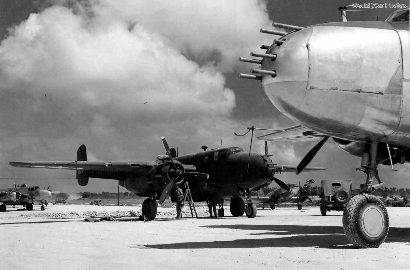 B-25 Gunships on Iwo Jima Spring 1945