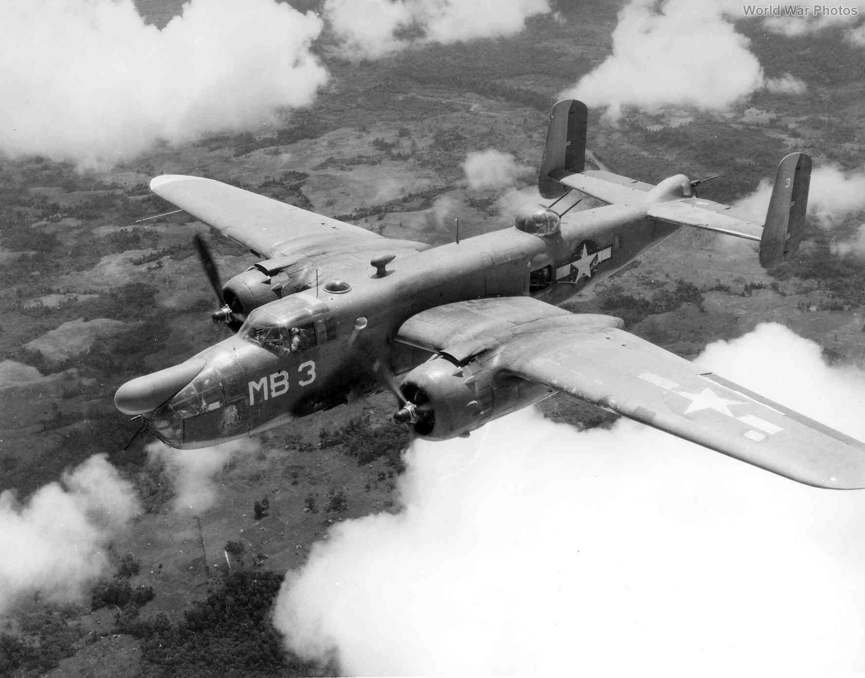 PBJ-1D of the VMB-611 in flight