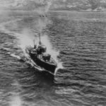 38th BG B-25 attacks destroyer Akishimo Ormoc Bay November 10, 1944