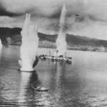 5th AF B-25 Blast Japanese Ships in Wewak Harbor 1943