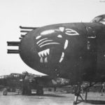 Nose of B-25J from 822nd Bomb Squadron 38th BG