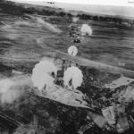 B-25 13th AF drop Parafrag Bombs on Clark Field