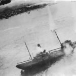 B-25 from 345th BG sinks Japanese Ship in South China Sea 1945