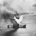 B-25 Blasts Japanese Ship at Rabaul 2 November 1943