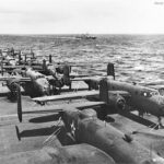 Mitchells aboard USS Hornet