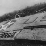 Gen Doolittle by his crashed B-25 in China after Tokyo Raid