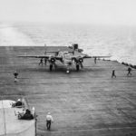 PBJ-1H landing on USS Shangri-La November 1944 2