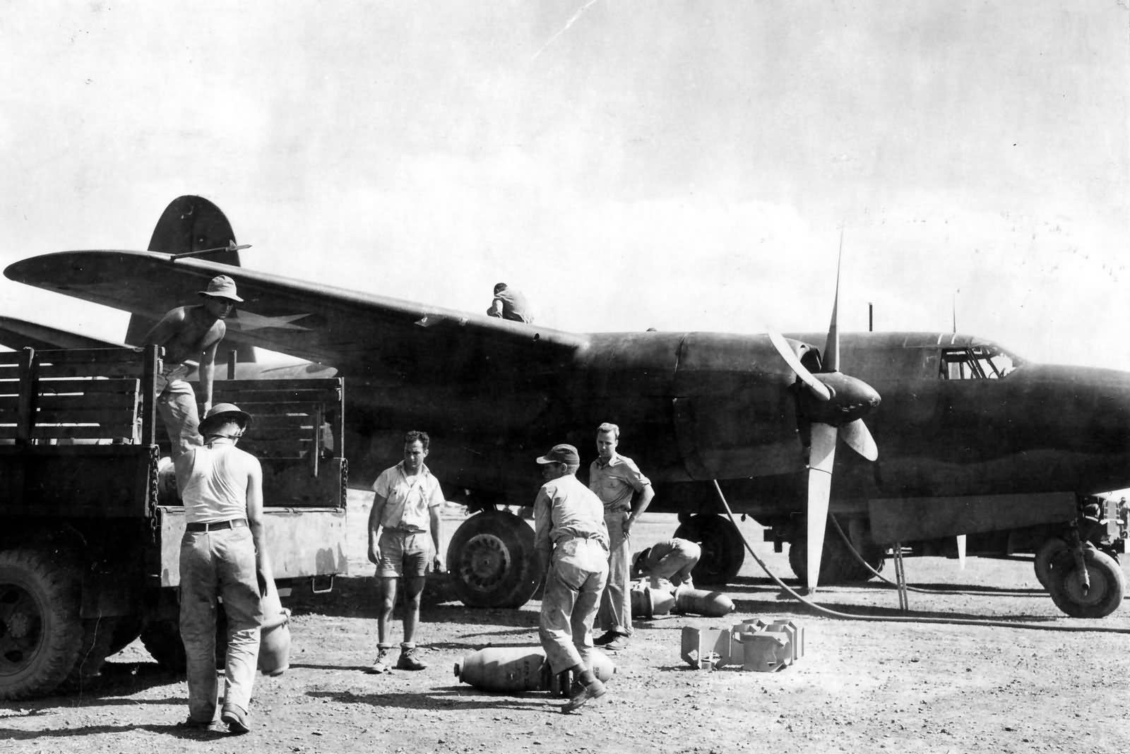 22nd Bomb Group B-26 Marauder at Port Moresby 7 Mile Drome New Guinea 1942