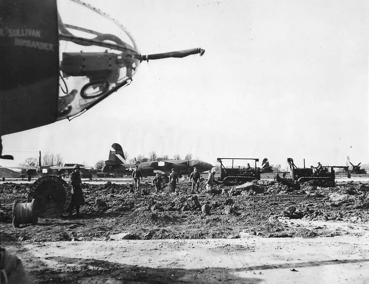 394th Bomb Group Marauders at unfinished Boreham Airfield 1944