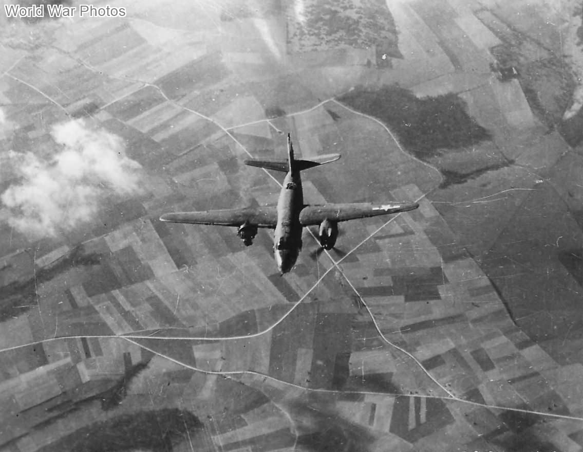 B-26C 41-35000 with engine blown off April 1944