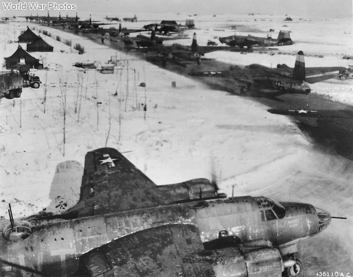 Marauders of 323rd BG at Laon-Athies Air Base 1945
