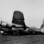 397th Bomb Group 596 BS B-26 Marauder 42-96154 after a crash landing in France 24 February 1945