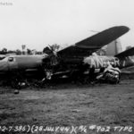 Crashed B-26 from 386th Bomb Group 28 July 1944