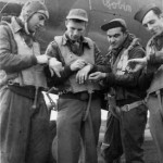 B-26 Marauder Bomber Bob Robin Nose Art and Crew 9th Air Force