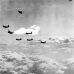 B-26 Marauder Bomber Hit By Flak over France 9th Air Force