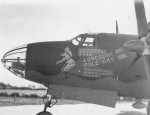 B-26 Marauder Bomber Lonesome Pole Cat Nose Art