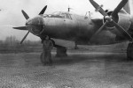 B-26 Marauder bomber front view