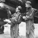 Crew loading ammunition belts on 9th AF Marauder 44