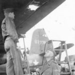 Inspection of Flak damage to 320th BG B-26 41-17776 „Most Likely”