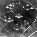 Martin B-26 Marauder bombers formation