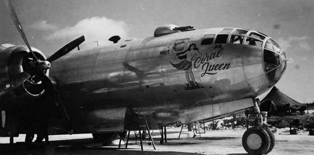 Boeing B-29 Superfortress Nose Art Coral Queen 504th Bomb Group 1945 42-63499