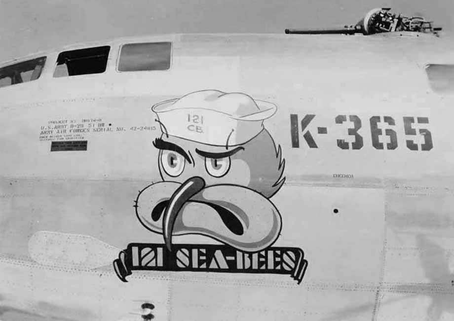 Boeing B-29 Superfortress 42-24815 K-365 – Nose Art 121 Sea Bees 505th bomb group 42-24815