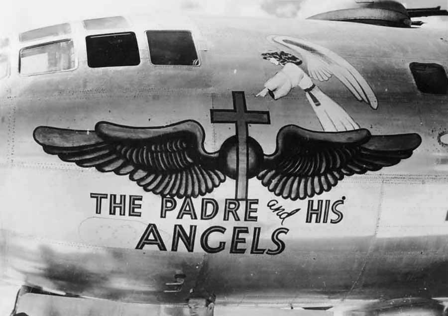 Boeing B-29 Superfortress 42-24839 Nose Art „The Padre And His Angels”