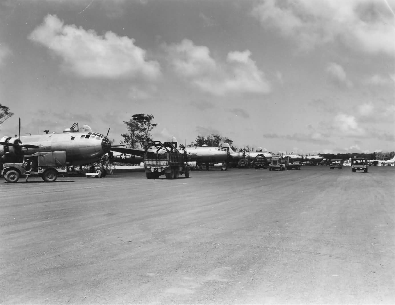 B-29 Superfortress bombers on SAIPAN airfield