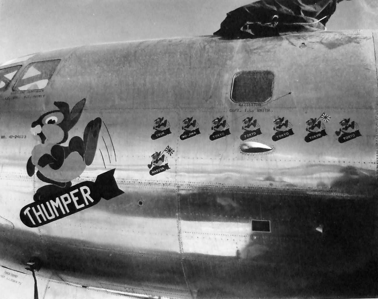 B-29 THUMPER of 497th BG, 870th Sqn 42-24623 Tinian 1945